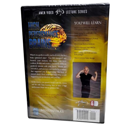 High Performance Brains DVD Set Improve Focus Memory Mental Clarity Daniel Amen - Picture 2 of 4